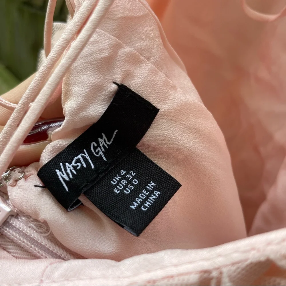 Nasty Gal Pink Rose Halter Neck Mini Dress 🌹 - Picture 9 of 9